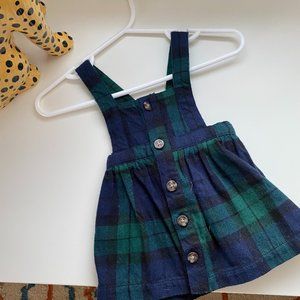 Never Worn Plaid Flannel Suspender Skirt for Baby